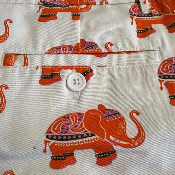 Macbeth Collection By Margaret Josephs Women's Elephant Print Shorts Size M - Picture 12 of 12